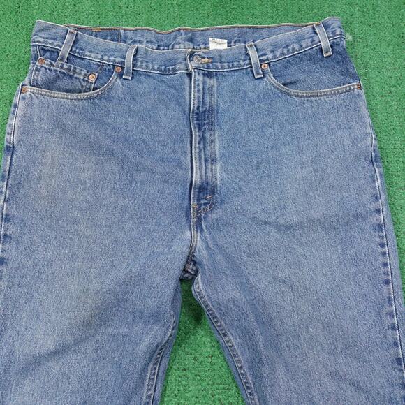 VINTAGE Levis 517 Jeans Mens 42x30 (41x30) Blue Boot Cut USA MADE Denim - Picture 2 of 14